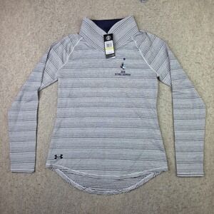 Under Armour Under Womens Zinger Pullover Blue Striped Womens Size‎ M NEW